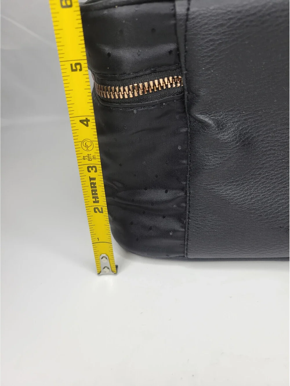 BEBE Travel Cosmetic Train Case Bag Zip Around  with Bow Black
